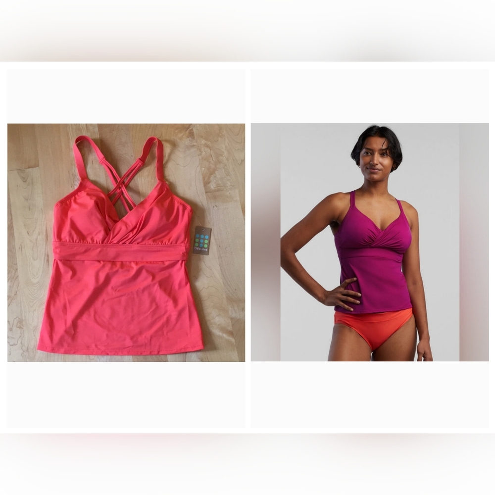 TITLE NINE | Metis Underwire Tankini Top - Solid Clementine 32D